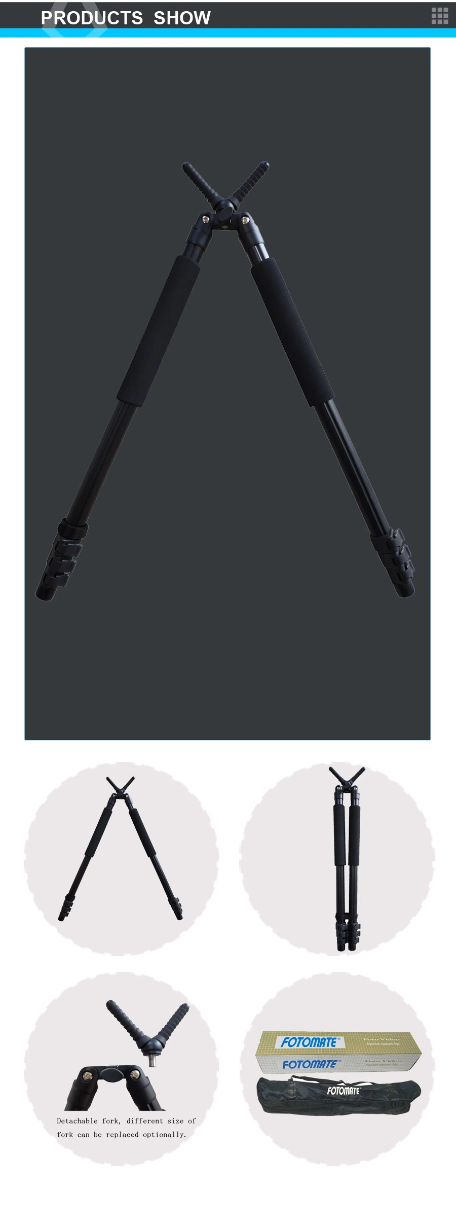 Ud-2340 Gun Stand Aluminium Alloy Tripod